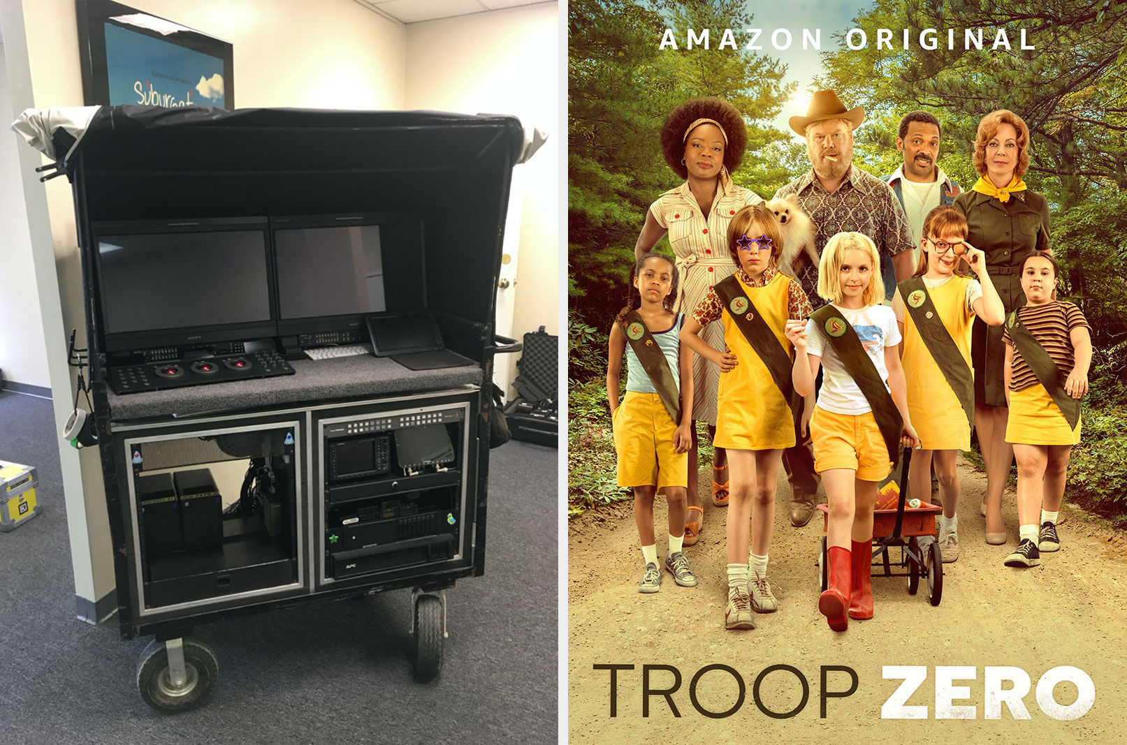 Moving images under the stars in Troop Zero